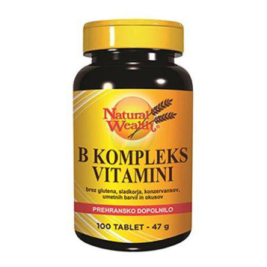 Natural Wealth B kompleks vitamini, 100 tablet