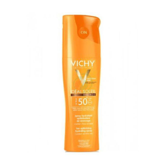 Vichy Ideal Soleil Bronz vlažilno pršilo s SFP 50, 200 mL
