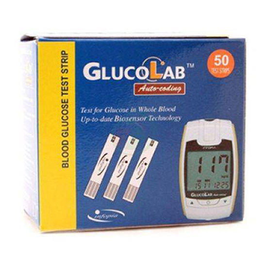 Testni lističi Glucolab, 50 testnih lističev