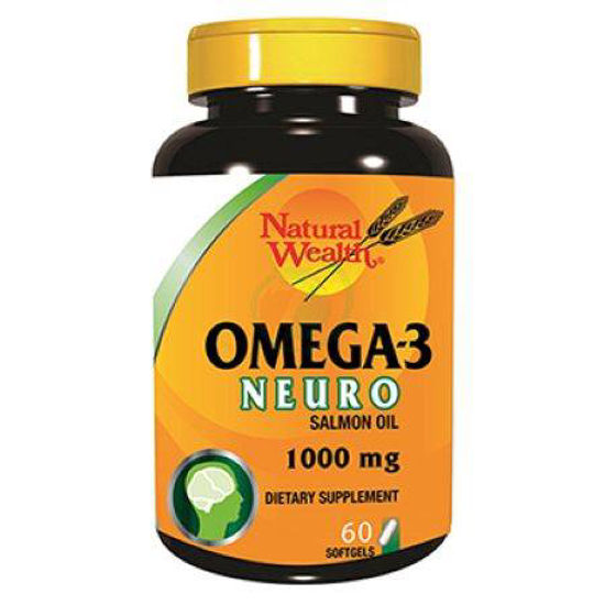 Natural Wealth omega-3 neuro, 60 kapsul