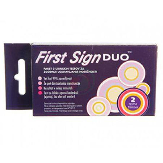First sign DUO test