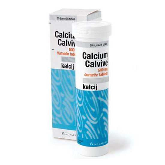 Calcium Calvive 500 mg, 20 šumečih tablet
