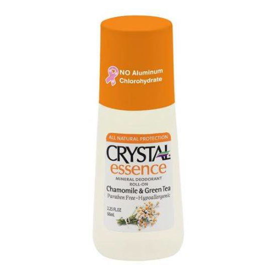 Crystal essence roll-on s kamilico in zelenim čajem, 66 mL