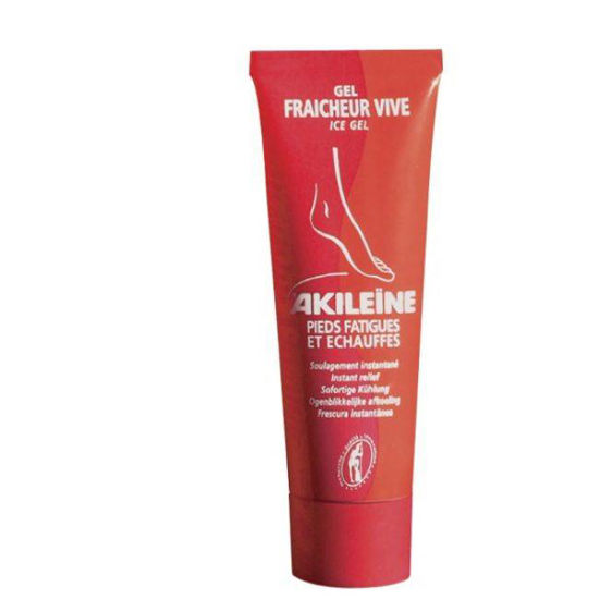 Akileine (rdeča linija) intenzivni osvežilni gel za utrujena in pregreta stopala, 75 ml