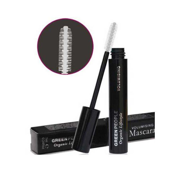 Green People naravna črna maskara za podaljševanje trepalnic, 7 mL