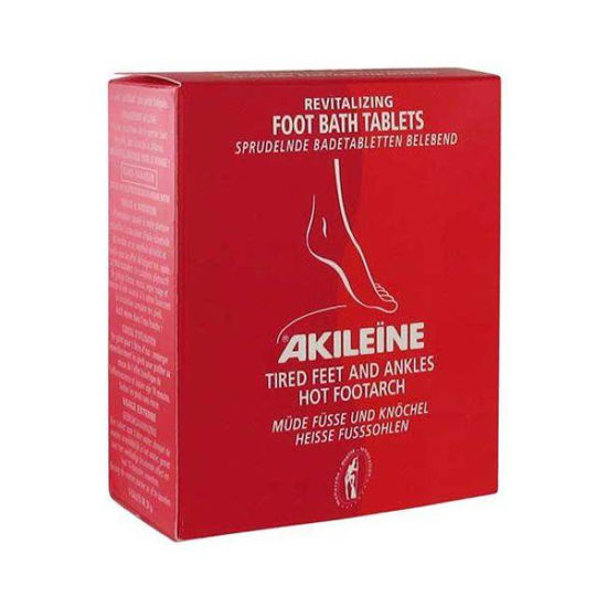 Akileine (rdeča linija) osvežilna kopel za noge (v obliki tablet), 6x20 g