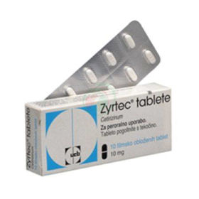 Prikaži podrobnosti za Zyrtec tablete, 10 mg Slika Zyrtec tablete, 10 mg