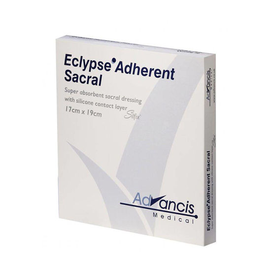 Eclypse Adherent Sacral visoko vpojna obloga za križnico 17x19 cm, 10 oblog