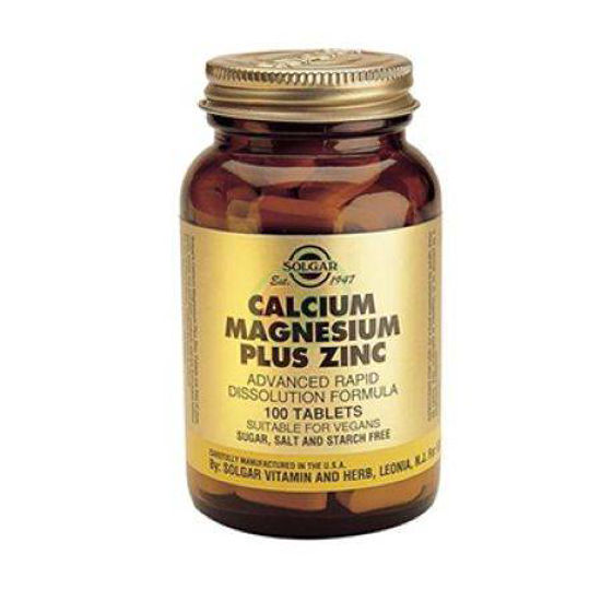 Solgar Kalcij magnezij plus cink, 100 tablet