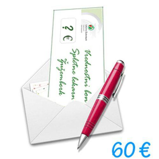 Darilni bon Spletne lekarne Žužemberk v vrednosti 60 €