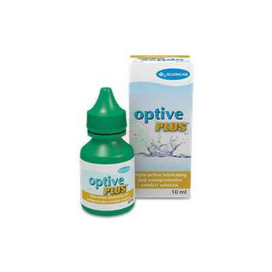 Optive Plus kapljice za suhe oči s trojnim delovanjem, 10 mL