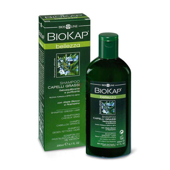 Biokap šampon za mastne lase s srebrno jelko, 100 ali 200 mL