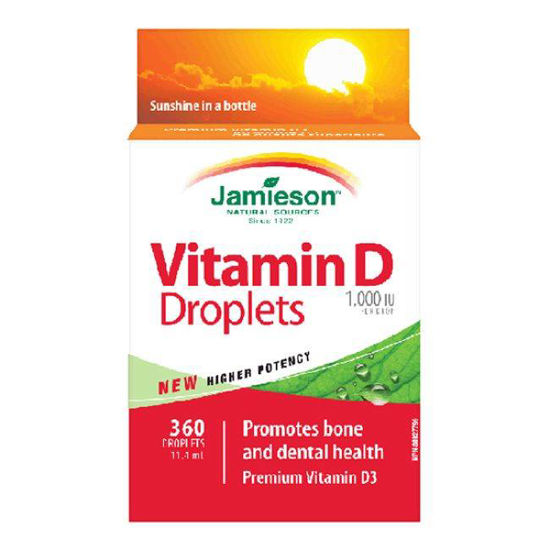 Jamieson D vitamin 1.000 IE kapljice, 11.4 mL