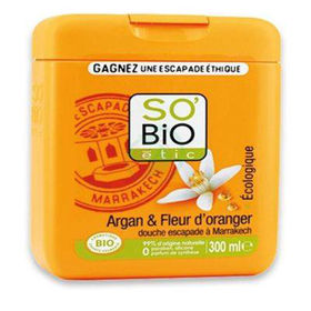 PictureSo'Bio Etic tuš gel argan in pomarančni cvet, 300 mL