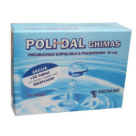 PicturePolidal dopolnilo s polidatom, 20 tablet