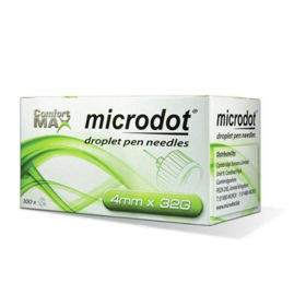 PictureMicrodot Droplet IG 4 mm 32 G igla za mehanski injektor, 100 igel