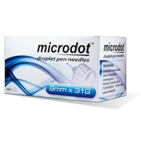 PictureMicrodot Droplet IG 8 mm 31 G igla za mehanski injektor, 100 igel