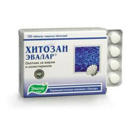 Prikaži podrobnosti za Hitozan Evalar, 100 tablet Slika Hitozan Evalar, 100 tablet