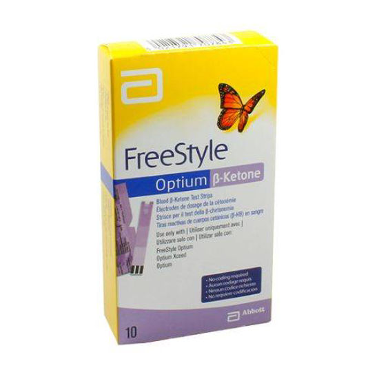 FreeStyle Optium ketone lističi za ketone, 10 testnih lističev