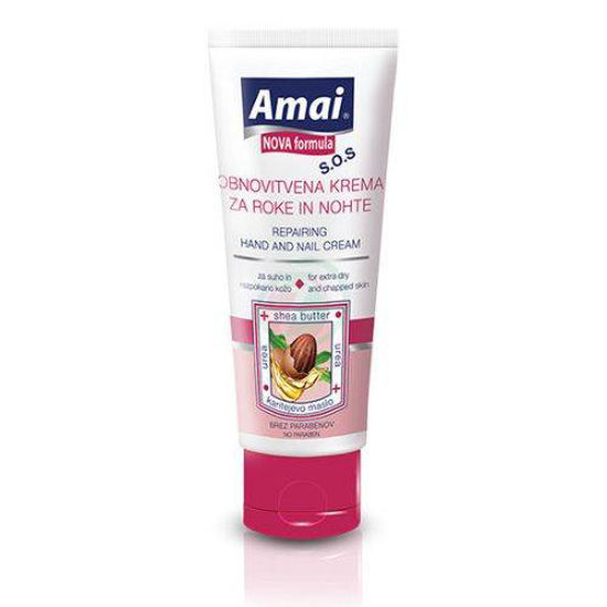 Amai obnovitvena krema za roke in nohte za suho in razpokano kožo, 100 mL