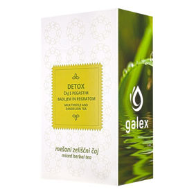 PictureGalex Detox čaj s pegastim badljem in regratom, 80 g