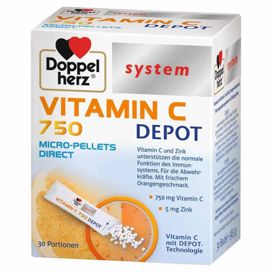Doppelherz System Vitamin C 750 DEPO + Cink, 20 vrečk
