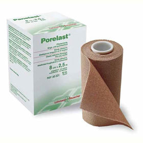 PicturePorelast kratkoelastični terapevtski fiksni povoj 10 cm x 2,5 m