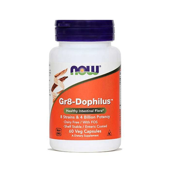 Now Gr8-Dophilus za uravnoteženo črevesno floro, 60 kapsul