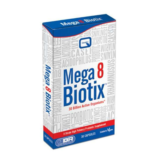 Quest Mega 8 Biotix mikroorganizmi, 30 kapsul
