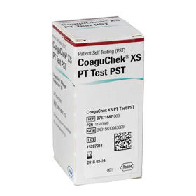 Slika CoaguChek XS in PT testni trakovi, 24 ali 2x24 testnih trakov