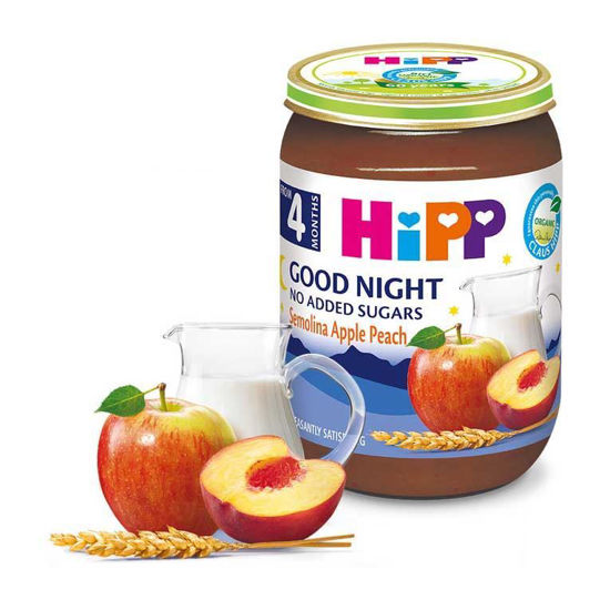 Hipp jabolka, breskve in zdrob, 190 g
