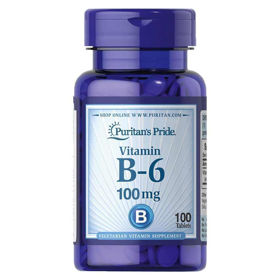 PicturePuritan's Pride B-6 vitamin 100 mg, 100 kapsul