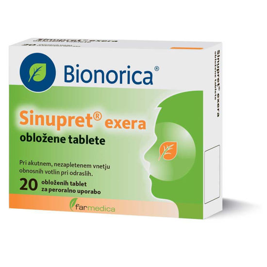 Sinupret Exera, 20 ali 40 obloženih tablet