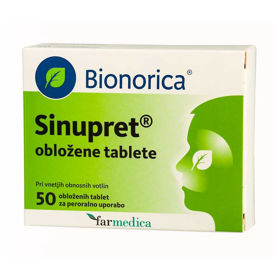 PictureSinupret, 50 obloženih tablet