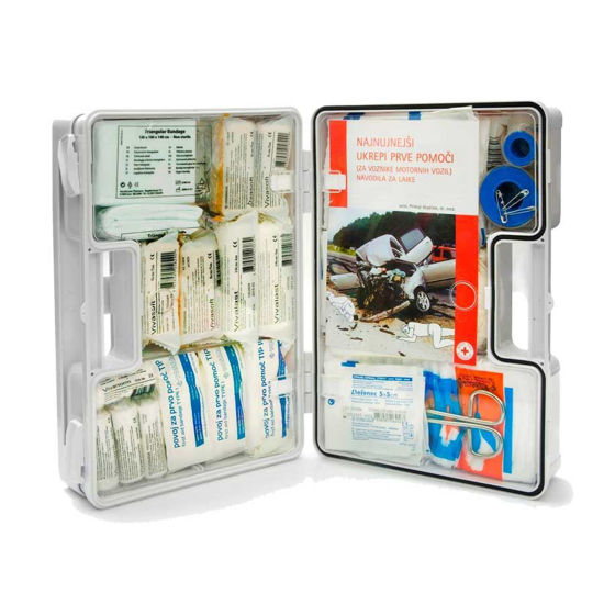 Tosama sanitetni material za omarico prve pomoči, 1 set