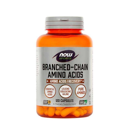 Now Sports BCAA esencialne amino kisline, 120 kapsule