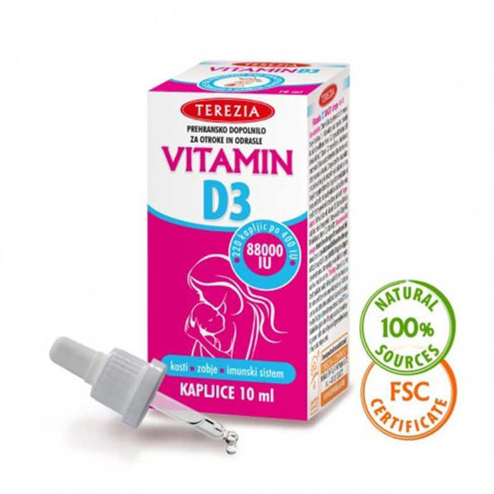 Terezia D3 vitamin - kapljice, 10 mL