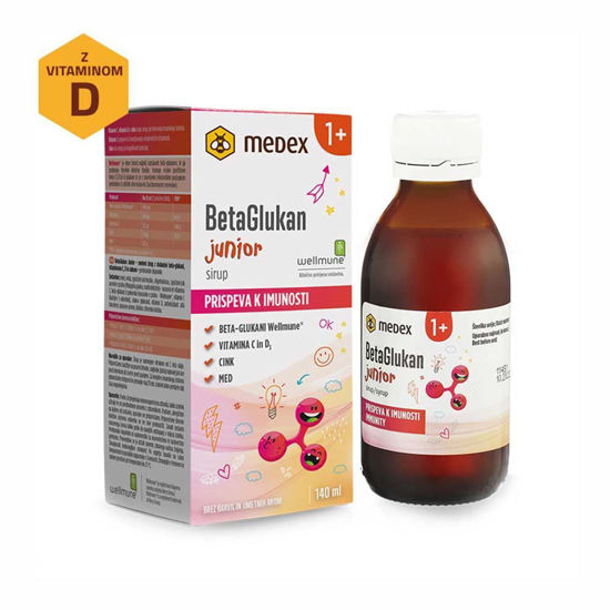 Medex BetaGlukan Junior + D vitamin sirup, 140 mL