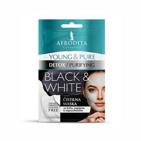 PictureAfrodita Young & Pure Black & White čistilna maska, 2 x 5 mL