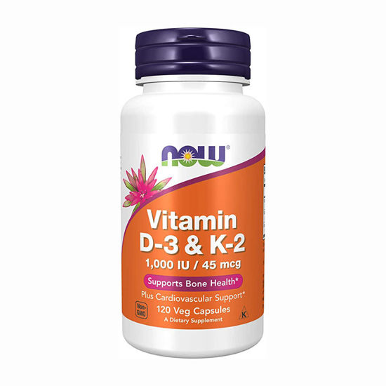 NOW vitamin D3 in K2, 120 kapsul