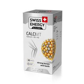 PictureSwiss Energy Dr. Frei Calcivit za močne kosti in zobe, 30 kapsul