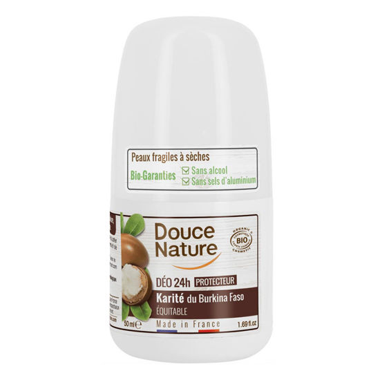 Douce Nature Naravni deodorant roll-on 24H - karite, 50 mL