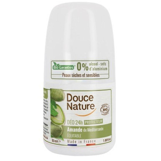 Douce Nature Naravni deodorant roll-on 24H - mandelj, 50 mL