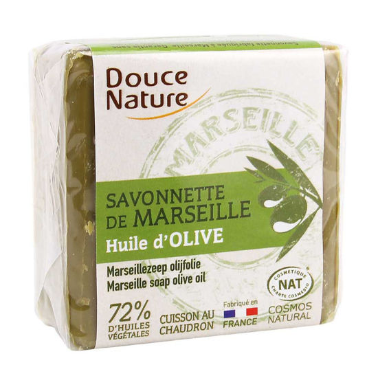 Douce Nature naravno trdo milo Marseille oliva, 100 g