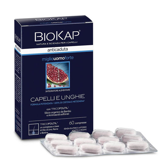 BioKap Miglio Uomo tablete za lase in nohte za moške, 60 tablet