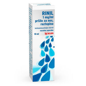 Slika Rinil 1 mg/ml pršilo pršilo za nos - raztopina, 10 mL