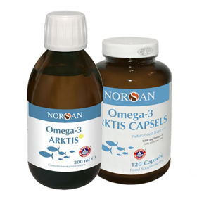 PictureNorsan Omega-3 Arktis, 200 ml olje ali 120 kapsul