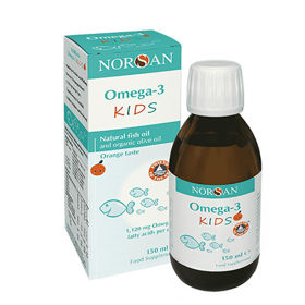 PictureNorsan Omega-3 Kids, 150 mL olje ali 45 želejev