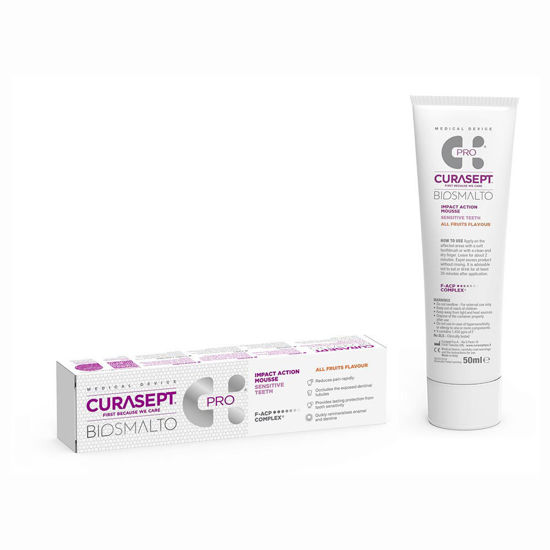 Curasept Biosmalto Pro Impact Action Sensitive zobna pena sadna, 50 mL