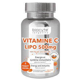 PictureBiocyte vitamin C Lipo 500 mg, 30 žvečljivih tablet
